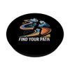 Find Your Path Trail Running Motivation Runner PopSockets Adhesive PopGrip