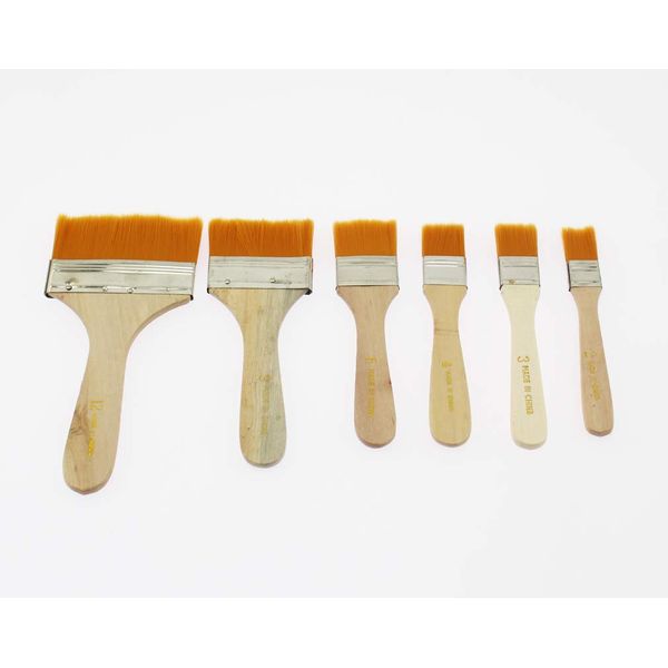 Olive-G DIY Paint Brushes Set of 6 Multi-Purpose Brush Brushes Easy to Use