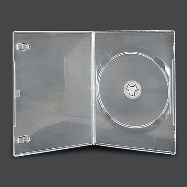 Vision Media 10 X Single Clear Slim 7mm Spine DVD/CD/BLU RAY Case