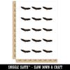 Flying Eagle Solid Temporary Tattoo Water Resistant Fake Body Art Set Collection - 15 2" Tattoos (1 Sheet)