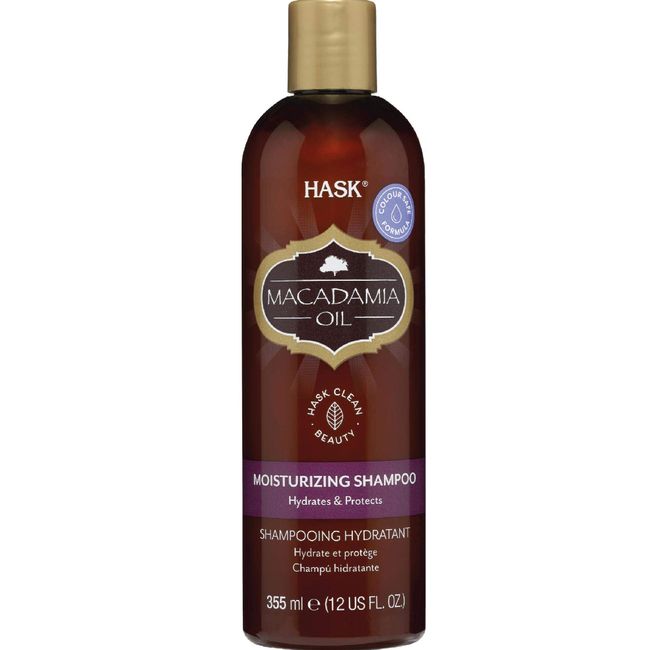 HASK Macadamia Oil Moisturizing Shampoo, Coconut, 12 Ounce