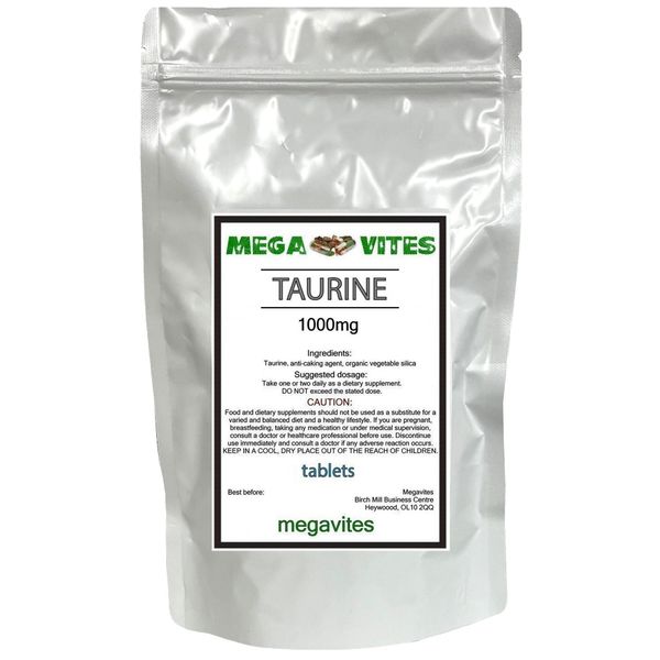 Taurine Tablets 1000mg x 240 - MEGAVITES AMINOLAB