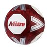Mitre Intent Training Football | Enhanced Grip and Control | Durable Construction, White/Red, 5