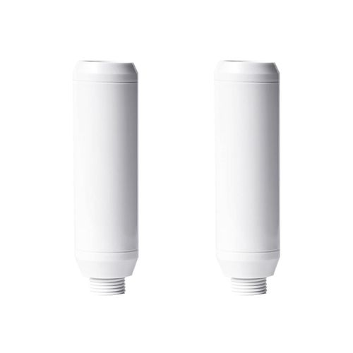 [Official Store] ionac Ionak 2-Piece Replacement Filter, Water Softener, Shower Head, Chlorine Detoxification, Beautiful Skin, Easy Installation, Made in Japan (2, White)