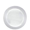 Lillian Table settings 7.5 inch Pebbled Plastic Dinner Plates Clear 10 Pack.