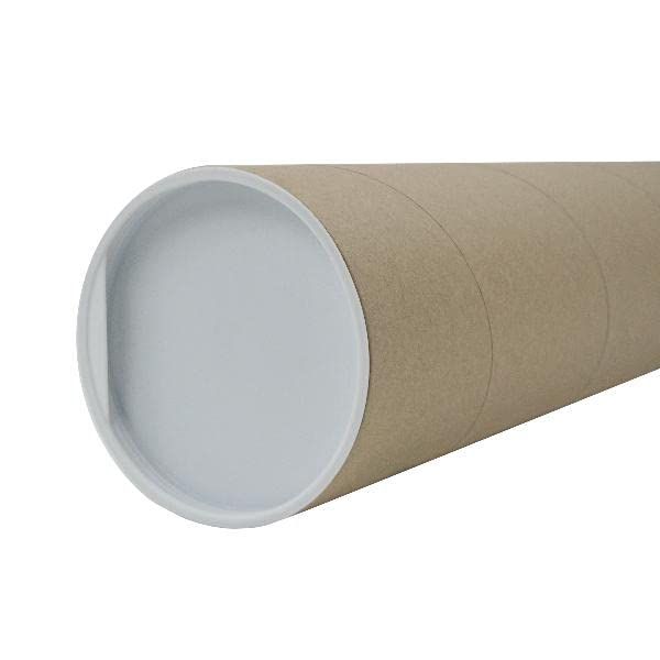 itenga Versandrolle 0,50m + Deckel Versandrohr 50x8cm Pappe stabil Versandhülse Poster