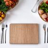 Rectangle Placemat Set - Wood 4 Placemats Large 58cm x 38cm Oak
