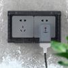 Plastic Cover Splash-Proof Waterproof Light Guards Double-Position Security Light Protection Black