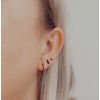Black 8mm stainless steel nose ring