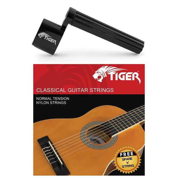 Tiger Classical Guitar Strings & String Winder Pack