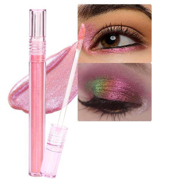 Liquid Korean Glitter Eyeshadow,Pearl Pink Pigmented eye shadow, Long Lasting, Quick Drying, Easy to Apply, Loose Glitter Glue for Eye Crystals Makeup ,Makeup Sparkly for Eyes, para ojos (S20)