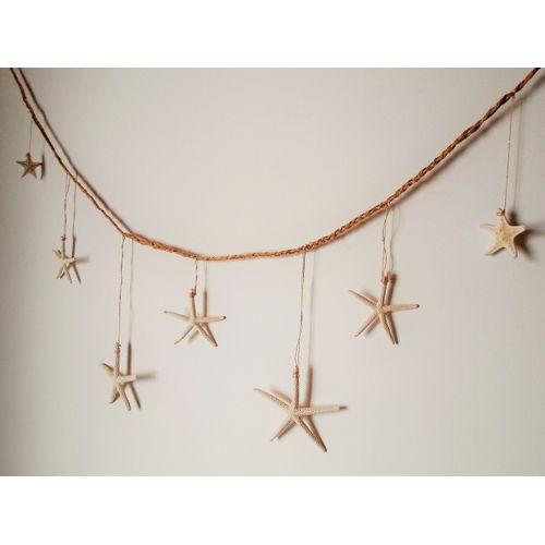 Hawaiian Decor Starfish 7P Ornament Star Fish Garland Hawaii Sundries Display