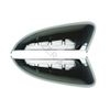 Razer Auto BLACK CHROME MIRROR COVER TOP HALF for 2011-2014 FORD EXPLORER