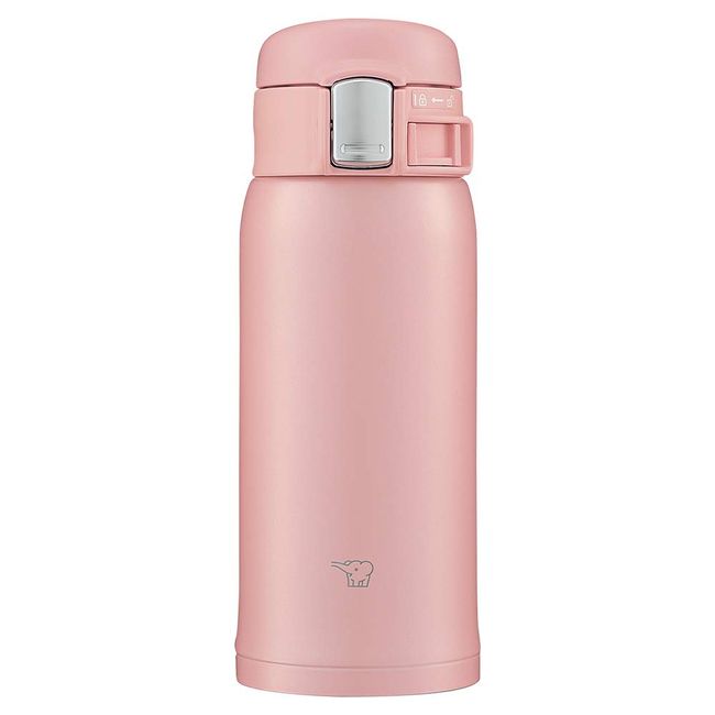 Zojirushi SM-SF36-PA Canteen For Drinking Directly (One Touch Opening), Stainless Steel Mug, 12.2 fl oz (360 ml), Pink