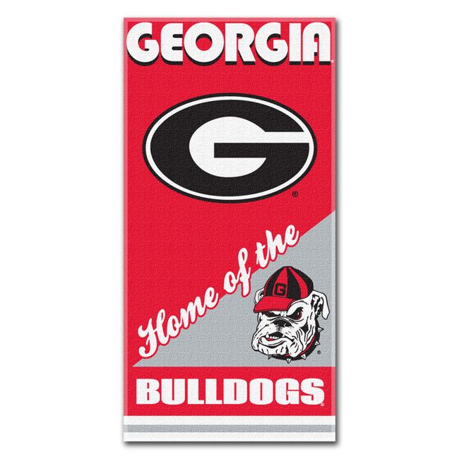 NCAA Georgia Bulldogs Home Beach Towel, 28 x 58-Inch
