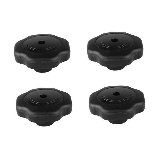 ORFOFE 4 Piece Pressure Cooker Accessories Clock Accessories Steam Cooker Rice Steamer Pot Lid Knob Replacement Rice Cooker Pot Knob Lid Handle Plastic Black Rice Cooker