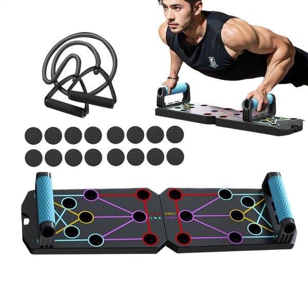 Foldable Push Up Board, Portable Exercise Board, Strength Training Equipment, Multi-function Fitness Workout Equipment, Press Up Board For Home Gym For Women Men