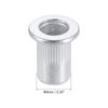 uxcell M6 Rivet Nuts Aluminum Alloy Flat Head Thread Inserts with Null 40pcs