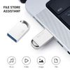 32GB USB 3.0 Flash Drive,USB Memory Stick,Portable Thumb Drive with Keyhole,Suitable for Laptops/Computers