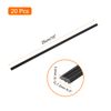 sourcing map 20pcs 10 Inch Plastic Welding Rods PP Welding Strips for Plastic Welder, Black