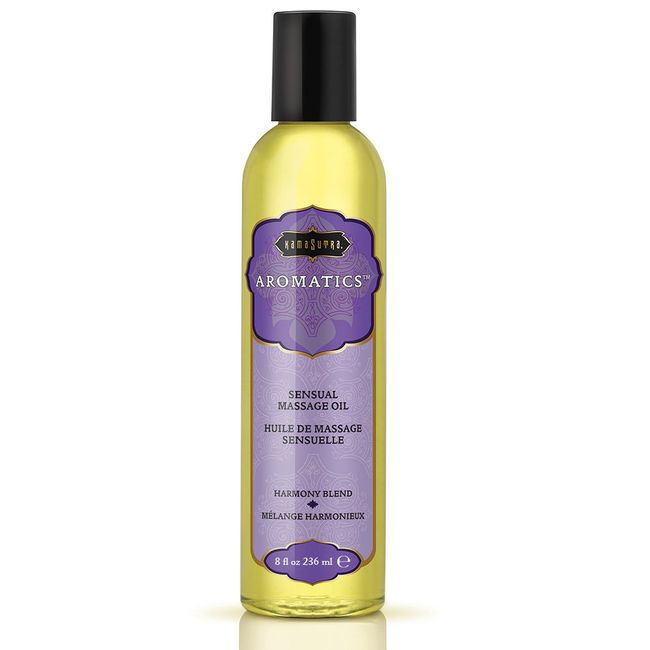 KAMA SUTRA Aromatics Massage Oil Harmony Blend – 8oz/236ml Rich Blend of Essential Oils for an Unforgettable, Relaxing Massage Experience