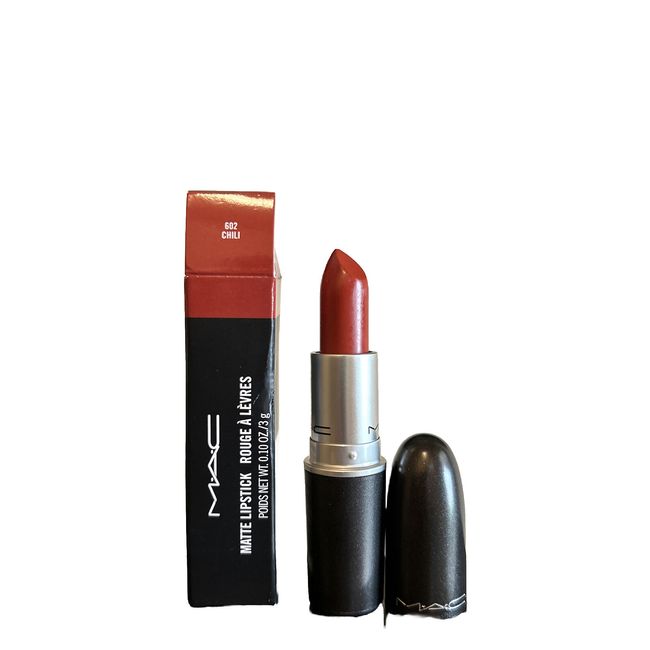 MAC Matte Lipstick CHILI Full Size 602 - NIB Authentic