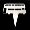 Double Decker Bus Cake Toppers Pack 12, 6cm Cupcake Toppers