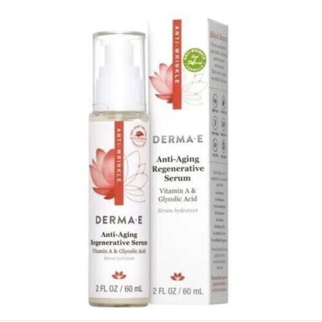 DERMA E Anti-Aging Regenerative Serum 2 fl oz (60 mL) NEW