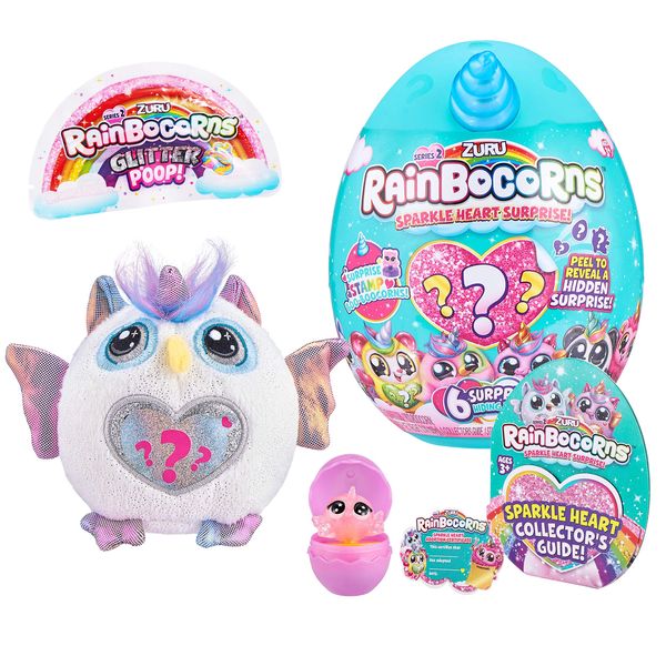 Rainbocorns - Plush Sparkle Heart Surprise Series 2 - Owl