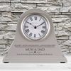 De Walden 40th Ruby Wedding Anniversary Personalised Engraved Grey Mantel Clock Couple Gift