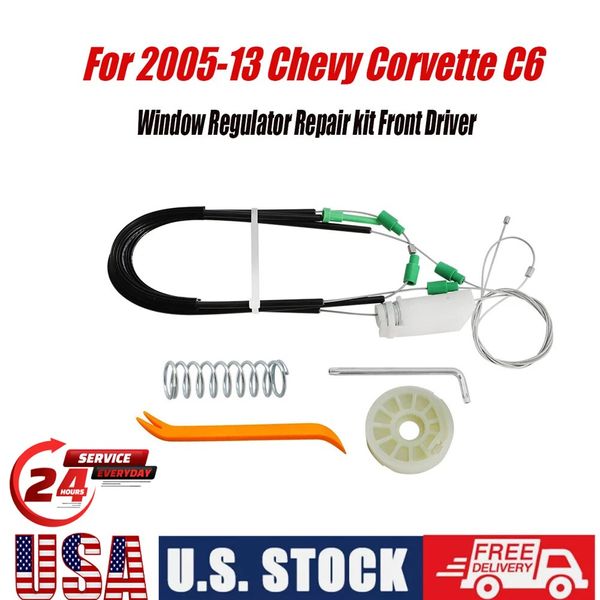 For 2005-2013 Chevy Corvette C6 Window Regulator Repair kit Front Driver Left US