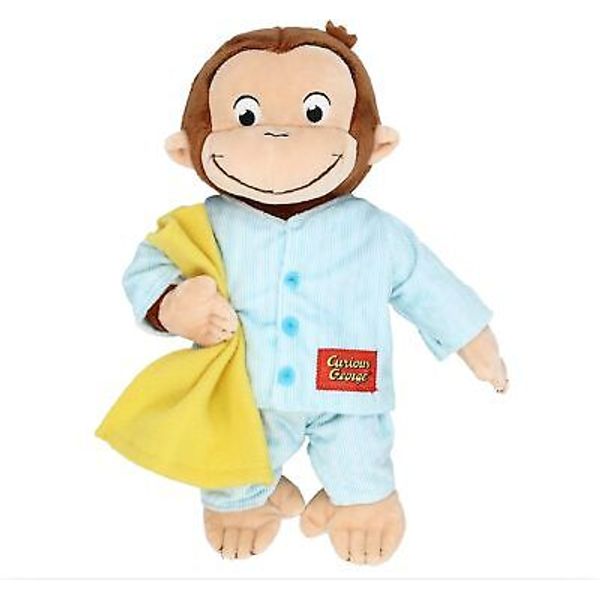 KIDS PREFERRED Curious George in Pajamas Monkey Stuffed Animal Plush Toys...