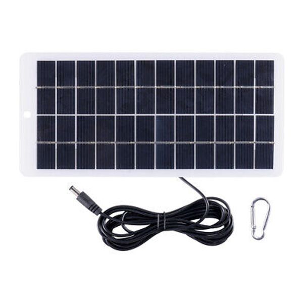 Waterproof Solar Panel USB 5-12V 5W Powered IP Camera Outdoor Replaceable Tools