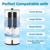 Water Filter Replacement for Berkey® BB9-2 Black Activated Carbon Filters, Compa