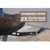 Spec Ops Tools 18" Flat Pry Bar Crowbar, Lightweight Skeletonized Design, Teardrop Nail Puller, High-Carbon Steel
