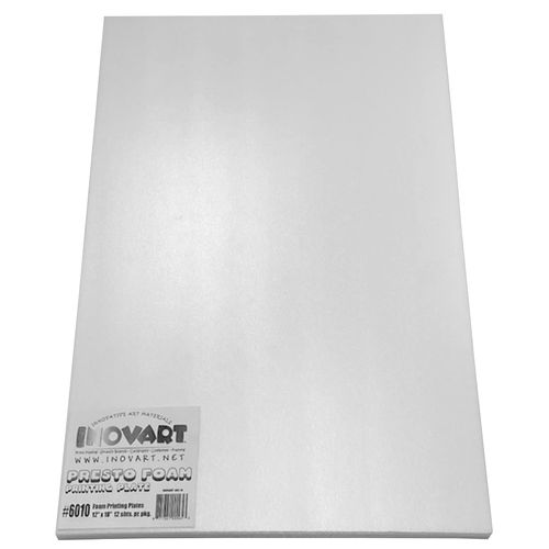 INOVART Presto Foam Printing Plates, 12"x18", 12 Sheets
