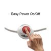 9Ft Extension Cord With Foot switch Lamp Extension Cord White Lighted Switch 2pk