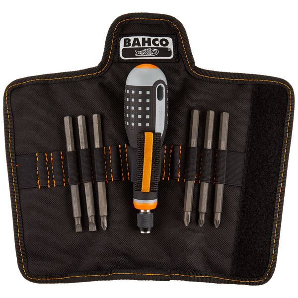 Bahco BE-8571 "Ergo" Screwdriver Set with Interchangeable Blades, Multi-Colour