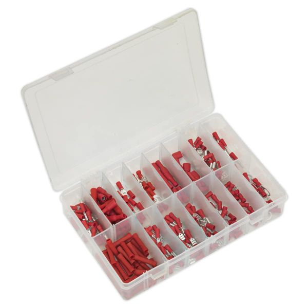 Crimp Terminal Assortment 260pc Red