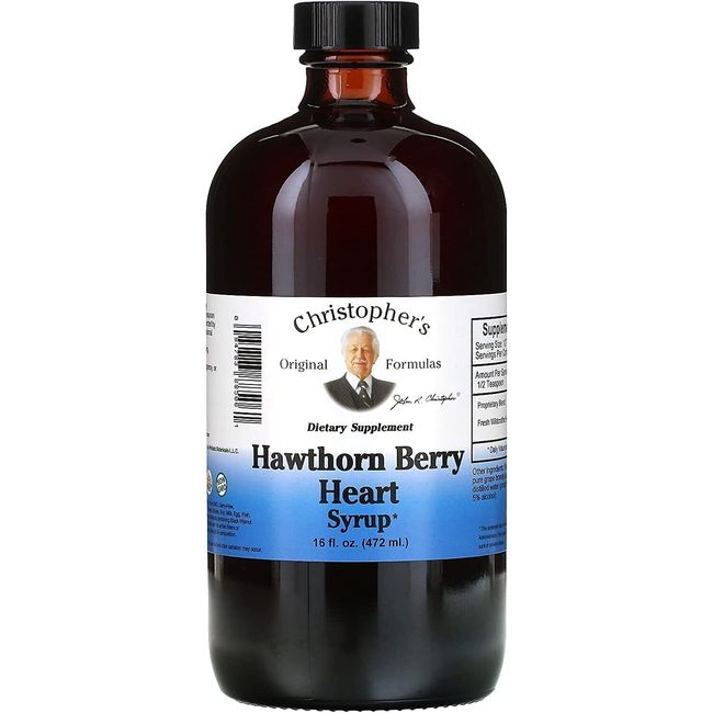 Christopher's Original Formulas Nourish Hawthorn Berry Heart Syrup 16 Oz