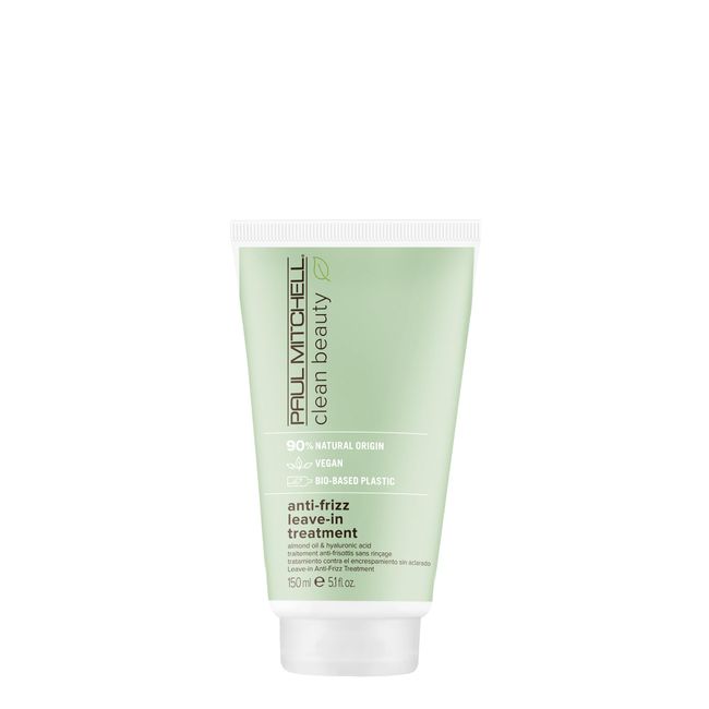 Paul Mitchell Clean Beauty Anti-Frizz Leave-In Treatment, Leave-In Conditioner, Anti-Humidity, For Textured, Frizz-Prone Hair