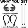 Galaxy Buds 3 Pro Anti-Slip Kit Replacement Ear Hooks Sport Tips black