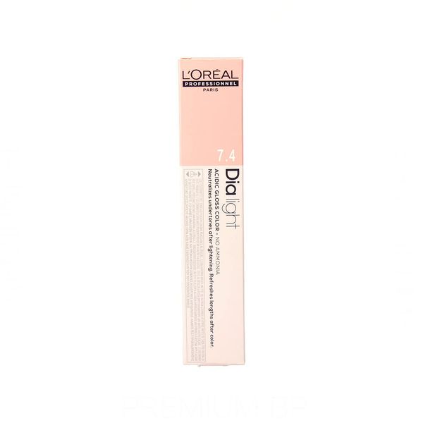 Loreal dia light tinte sin amoníaco 50 ml color 7.4