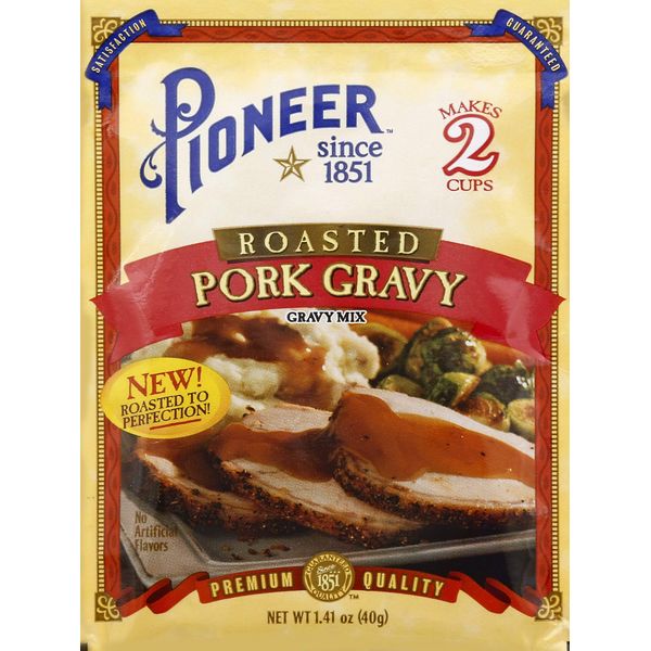 Pioneer Brand Gravy Mix Packets - Makes 2 Cups (Pack of 12) (Roast Pork)