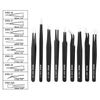 XOOL Tweezers, Precision, Anti-Static Tweezers, Tweezers, Precision, Anti-Static Tweezers, Ultra Fine Tweezers, Rustproof, Black Film Precision Equipment, Model Making Tweezers, Set of 9, Stainless Steel, Tweezers, Extension Tweezers, Precision ESD Tweeze