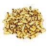 GASHER 100PCS Brass Compression Fitting, Brass Compression Insert Tube Support 1/4" Tube OD