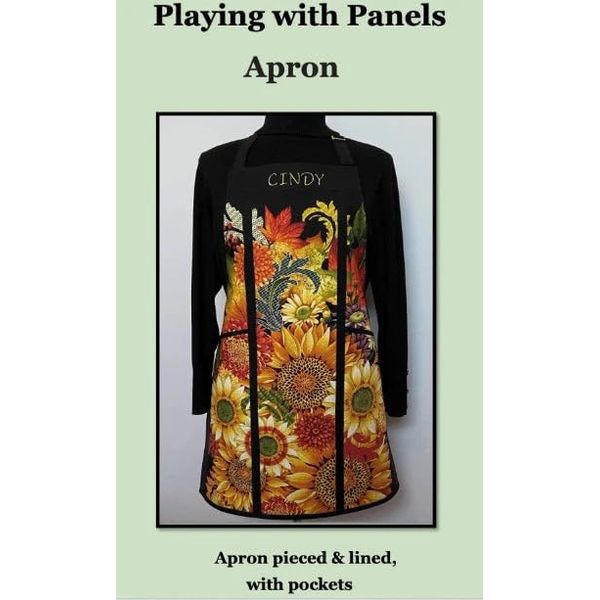 Sewing Pattern - Playing with Panels Apron Pieced and Lined with Pockets J. Minnis Designs (Pattern Only) (JMD204) M204.21