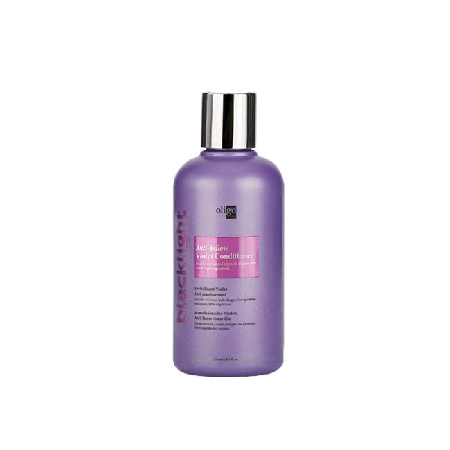 OLIGO PROFESSIONNEL - Blacklight Violet Conditioner - Sulfate Free Purple Conditioner - Eliminates Yellow Tones - Refreshes Faded Highlights - Argan oil - 11 Amino Acids & Moisturizing Formula - 8.5oz