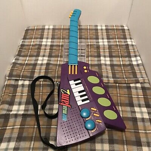 One Man Jam Electronic Guitar MGA 1999 Micro Games Vintage Musical Toy Keyboard