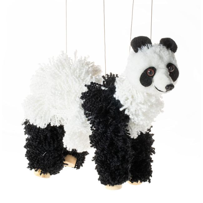 Panda Bear Marionette Yarn Puppet